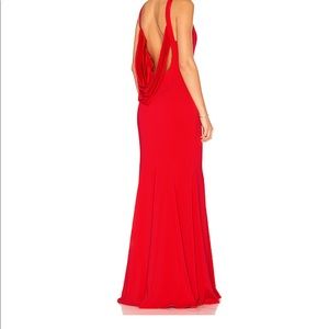 Red coral long dress perfect condition